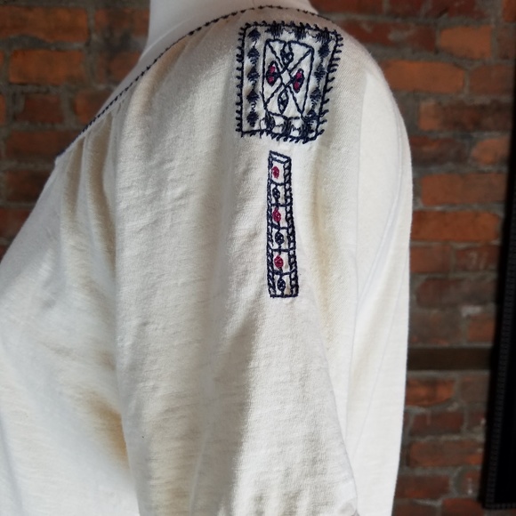 Lucky Brand Women's Top Bohemian Festival Beige - Picture 2 of 7